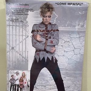 Kids GONE MENTAL Straight Jacket Boys Costume Small Ages 6-7 New Package Asylum